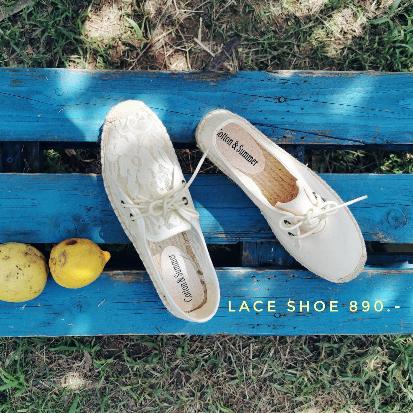 Espadrill Shoes #1 Lace shoes -white